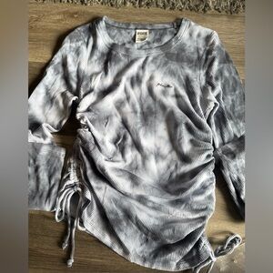 Victoria's Secret PINK Ribbed Gray Top